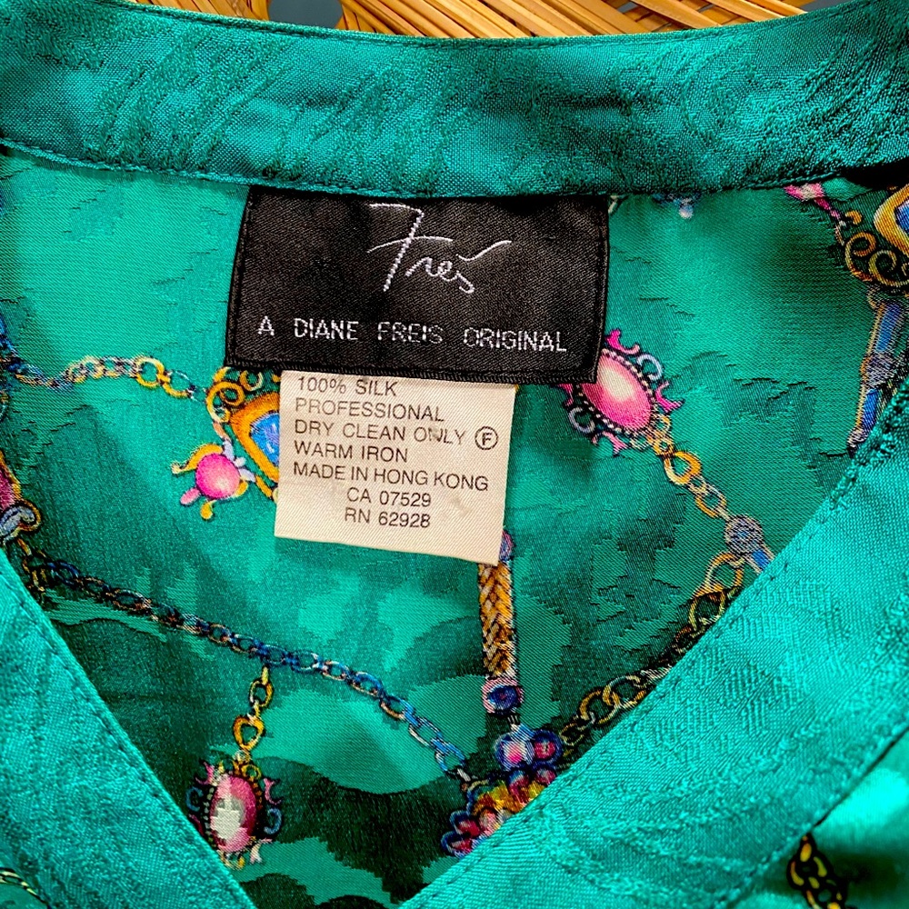 Diane Freis silk blouse